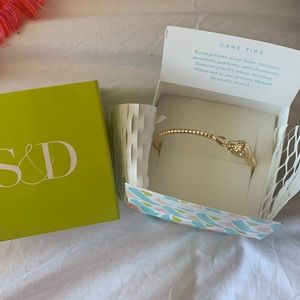 Stella & Dot Leo Cuff bracelet in gold NIB